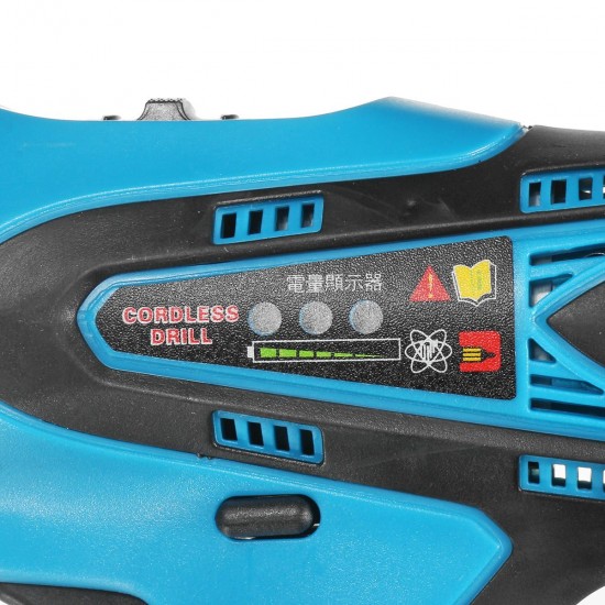 18V Cordless Power Drill 2 Speed Electric Screwdriver Repair Tools Kit W/ 2 Pcs Li-ion Battery 18V Cordless Power Drill 2 Speed Electric Screwdriver Repair Tools Kit W/ 2 Pcs Li-ion Battery