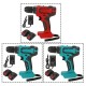 18V Electric Drill 10mm Rechargeable Cordless Power Drills Adapted To Makita Battery With 1 Battery 1 Charger 18V Electric Drill 10mm Rechargeable Cordless Power Drills Adapted To Makita Battery With 1 Battery 1 Charger