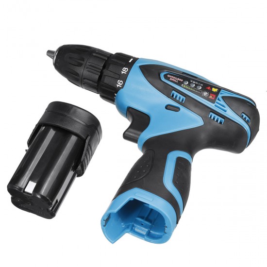 18V Li-ion Battery Cordless Electric Screwdriver Power Drill Repair Tools Kit