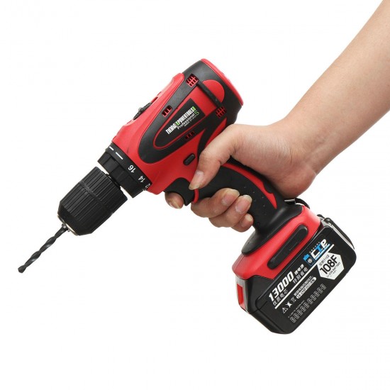 18V Rechargeable Cordless Power Impact Drills Electric Drill One/Two Battery with 28Pcs Accessories