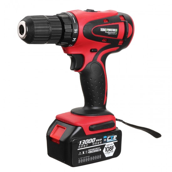 18V Rechargeable Cordless Power Impact Drills Electric Drill One/Two Battery with 28Pcs Accessories