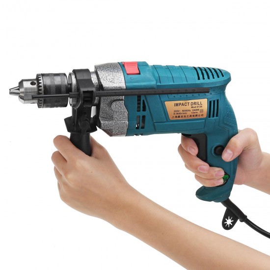 1980W 220V Electric Impact Hammer Drill Household Power Flat Drill 3800RPM 1980W 220V Electric Impact Hammer Drill Household Power Flat Drill 3800RPM