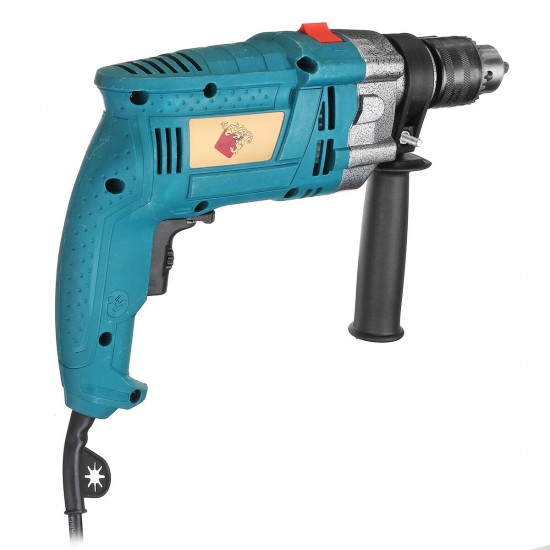 1980W 3800rpm Electric Impact Drill 360° Rotary Skid-Proof Handle With Depth Measuring Scale Spinal Cooling System Hand Tool