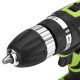 21V 2-Speed Electric Cordless Drill Multi-function 3/8'' Screwdriver 1500mAh Li-Ion Batteries Power Hand Tool