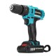 21V 2-Speed Electric Cordless Power Drills Kit 3/8'' Driver Screwdriver W/ 1or 2 Battery