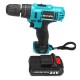 21V 2-Speed Electric Cordless Power Drills Kit 3/8'' Driver Screwdriver W/ 1or 2 Battery 21V 2-Speed Electric Cordless Power Drills Kit 3/8'' Driver Screwdriver W/ 1or 2 Battery