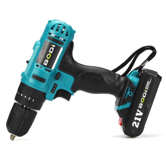 21V 2-Speed Electric Cordless Power Drills Kit 3/8'' Driver Screwdriver W/ 1or 2 Battery 21V 2-Speed Electric Cordless Power Drills Kit 3/8'' Driver Screwdriver W/ 1or 2 Battery