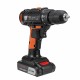 21V 4000mAh Cordless Rechargeable Power Drill Driver Electric Screwdriver with 1 or 2 Li-ion Battery