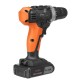 21V 4000mAh Cordless Rechargeable Power Drills 18+1 Electric Screw Driver with 2 Li-ion Batteries