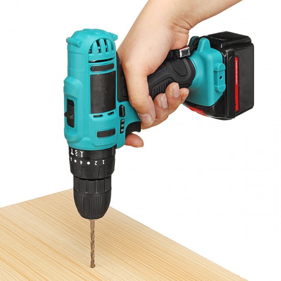 21V Cordless Impact Power Drill Electric Screwdriver Set with 2 Li-ion Batteries 21V Cordless Impact Power Drill Electric Screwdriver Set with 2 Li-ion Batteries