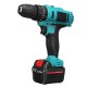 21V Cordless Impact Power Drill Electric Screwdriver Set with 2 Li-ion Batteries 21V Cordless Impact Power Drill Electric Screwdriver Set with 2 Li-ion Batteries