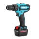 21V Cordless Impact Power Drill Rechargeable 2 Speed Electric Screwdriver Driver with 2 Batteries 21V Cordless Impact Power Drill Rechargeable 2 Speed Electric Screwdriver Driver with 2 Batteries