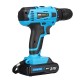 21V Cordless Power Drill 2 Speed Electric Screwdriver with 2 Multipurpose Li-ion Batteries