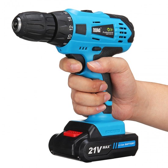 21V Cordless Power Drill 2 Speed Electric Screwdriver with 2 Multipurpose Li-ion Batteries 21V Cordless Power Drill 2 Speed Electric Screwdriver with 2 Multipurpose Li-ion Batteries
