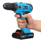 21V Cordless Power Drill 2 Speed Electric Screwdriver with 2 Multipurpose Li-ion Batteries