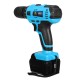 21V Li- ion Electric Hand Drill Cordless Hammer Drill Chunk 1/2mm 10mm