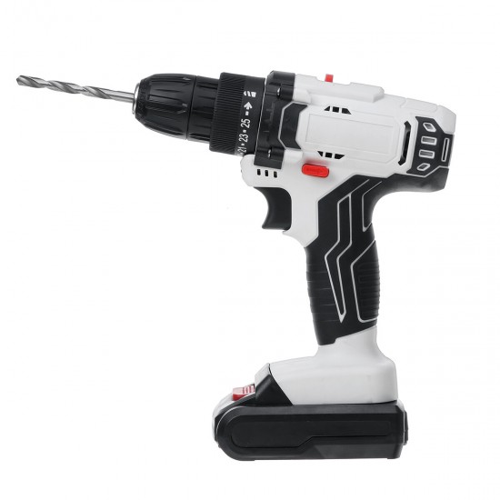 21V Lithium Battery Multifunctional Drill 2 Speed Electric Cordless Drill Electric Screwdriver With Bits Set & Battery