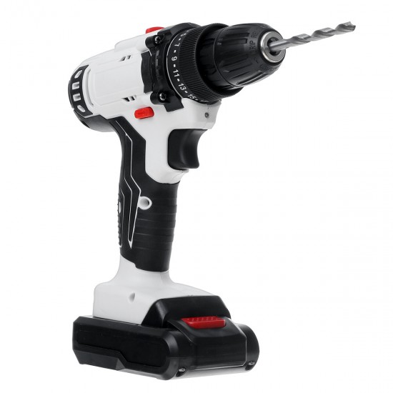 21V Lithium Battery Multifunctional Drill 2 Speed Electric Cordless Drill Electric Screwdriver With Bits Set & Battery