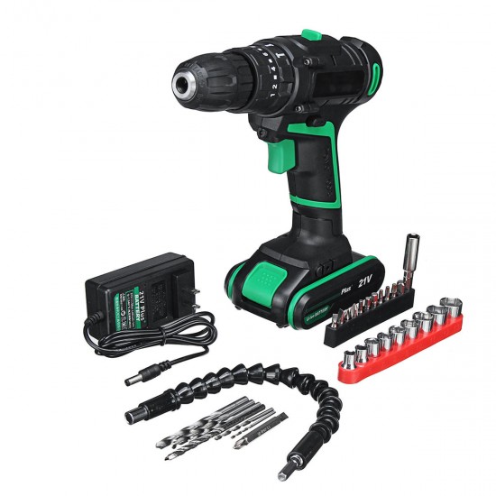 21V Multi-function Electric Screwdriver Rechargeable Cordless Power Drilling Tools Power Drills