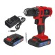 21V/16.8V/12V LED Cordless Electric Drill Screwdriver Driver With 1 or 2 Li-ion Battery
