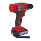 21V/16.8V/12V LED Cordless Electric Drill Screwdriver Driver With 1 or 2 Li-ion Battery