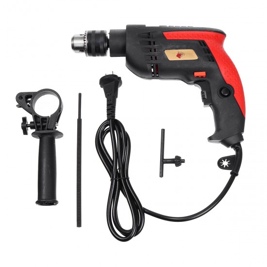 220V 1880W 3800RPM Electric Impact Drill 13mm Drills Chuck Household Power Tools Kit