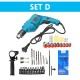 220V 3000RPM 650W Electric Impact Cordless Wrench Drill Hammer Screwdriver SET 220V 3000RPM 650W Electric Impact Cordless Wrench Drill Hammer Screwdriver SET