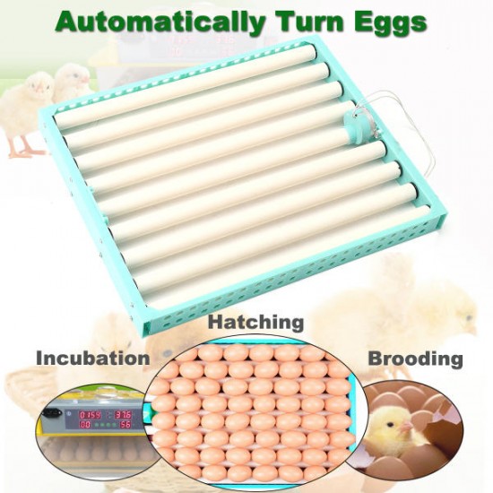 220V Chicken Eggs 360° Turner Automatic Duck Quail Bird Poultry Egg Incubator Tray