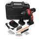 25 V Drill 2 Speed Electric Cordless Drill Driver with Bits Set Batteries