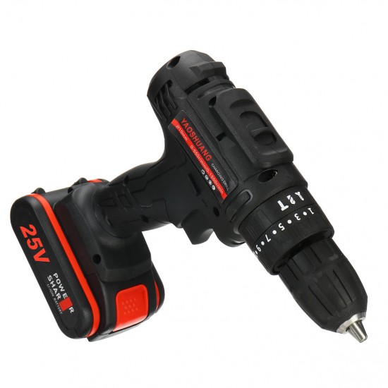 25V 3/8'' Cordless Rechargeable Electric Impact Hammer Screwdriver Drill 2 Battery 25V 3/8'' Cordless Rechargeable Electric Impact Hammer Screwdriver Drill 2 Battery