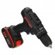 25V 3/8'' Cordless Rechargeable Electric Impact Hammer Screwdriver Drill 2 Battery 25V 3/8'' Cordless Rechargeable Electric Impact Hammer Screwdriver Drill 2 Battery