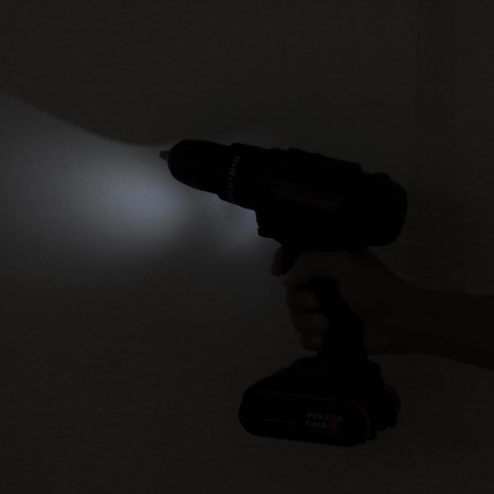 25V 3/8'' Cordless Rechargeable Electric Impact Hammer Screwdriver Drill 2 Battery 25V 3/8'' Cordless Rechargeable Electric Impact Hammer Screwdriver Drill 2 Battery
