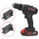 25V 3/8'' Cordless Rechargeable Electric Impact Hammer Screwdriver Drill Power with 1 Battery