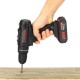 25V 3/8'' Cordless Rechargeable Electric Impact Hammer Screwdriver Drill Power with 1 Battery