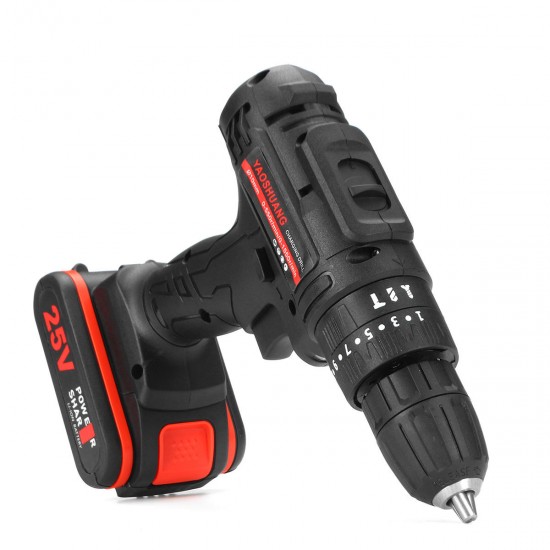 25V 3/8'' Cordless Rechargeable Electric Impact Hammer Screwdriver Drill Power with 1 Battery 25V 3/8'' Cordless Rechargeable Electric Impact Hammer Screwdriver Drill Power with 1 Battery