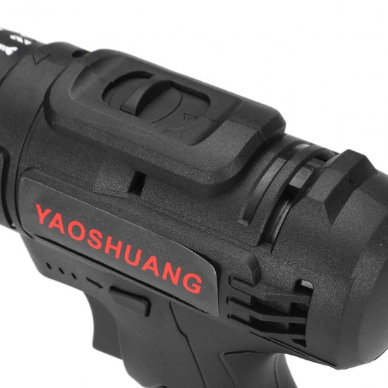 25V 3/8'' Cordless Rechargeable Electric Impact Hammer Screwdriver Drill Power with 1 Battery