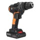 25V 4000mAh Cordless Rechargeable Power Drill Driver Electric Screwdriver with 2 Li-ion Batteries