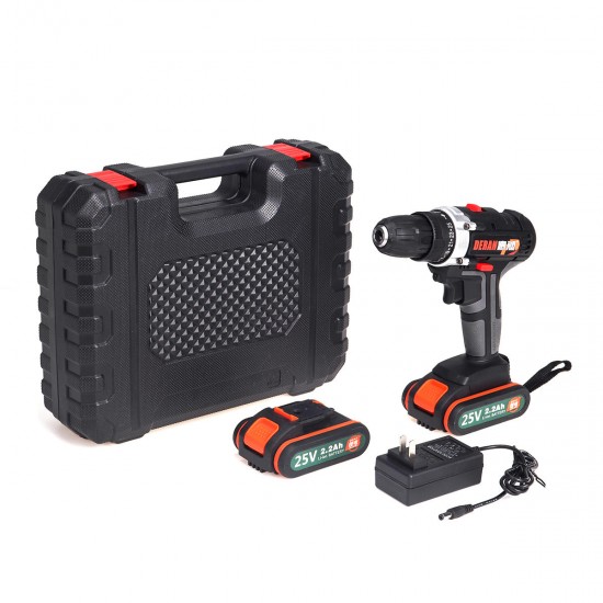25V Cordless Electric Screwdriver Rechargable Power Drills Driver Tool 2200mAh Li-ion Battery 25V Cordless Electric Screwdriver Rechargable Power Drills Driver Tool 2200mAh Li-ion Battery