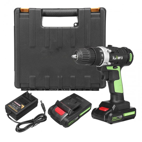 25V Electric Screwdriver 3.0Ah Li-ion Battery Rechargeable Cordless Drill 2 Speed 25V Electric Screwdriver 3.0Ah Li-ion Battery Rechargeable Cordless Drill 2 Speed