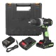 25V Electric Screwdriver 3.0Ah Li-ion Battery Rechargeable Cordless Drill 2 Speed