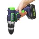 26V Electric Cordless Drill LCD Display 15 Torque Double Speed Adjustbale Power Drills W/ Li-Ion Battery Power Adapter