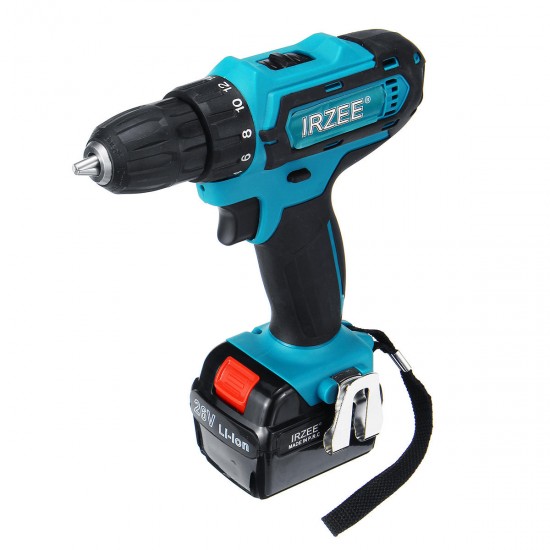 26V Electric Cordless Drill Power Drills 25+3 Stage Lithium Battery Drilling Tools With 1/2 Battery