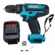 26V Impact Drill Cordless Electric Drill 25+3 Stage Lithium Power Drills Drilling Tool