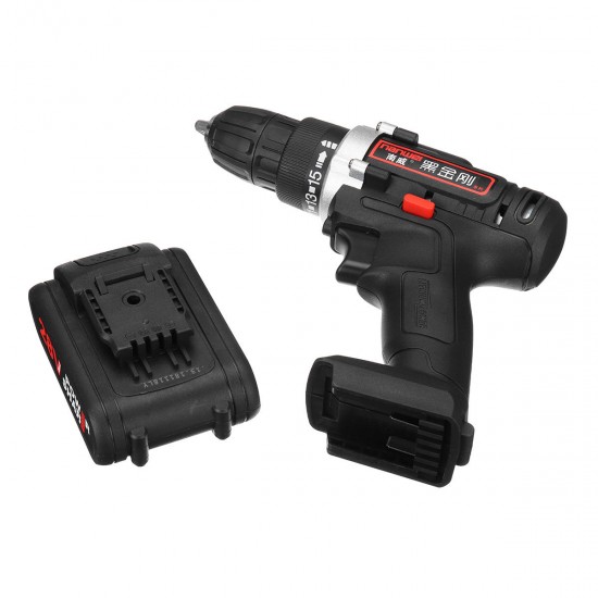 28V Cordless Power Drills Double Speed Electric Drill W/ 1 or 2 Li-ion Battery