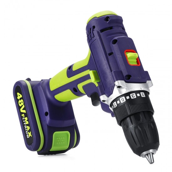 3 In 1 Hammer Drill 48VF Cordless Drill Double Speed Power Drills LED lighting 1/2Pcs Large Capacity Battery 50Nm 25+1 Torque Electric Drill 3 In 1 Hammer Drill 48VF Cordless Drill Double Speed Power Drills LED lighting 1/2Pcs Large Capacity Battery 50Nm 25+1 Torque Electric Drill