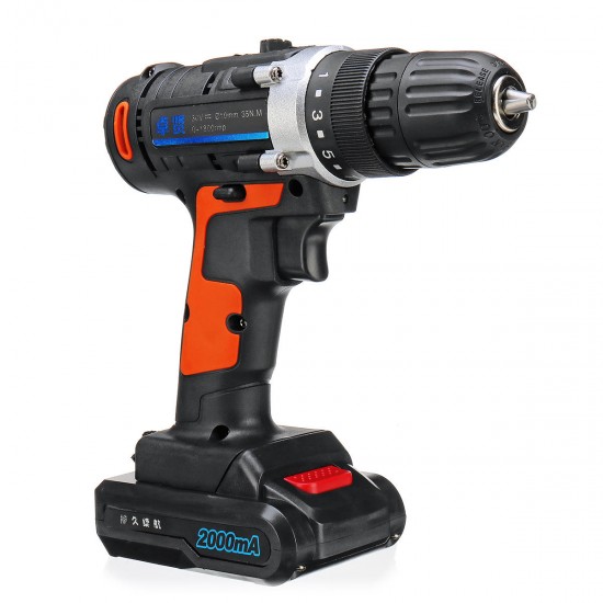 30V Cordless Rechargeable Power Drill Driver Electric Screwdriver with 2 Li-ion Batteries 30V Cordless Rechargeable Power Drill Driver Electric Screwdriver with 2 Li-ion Batteries