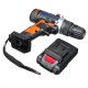 30V Cordless Rechargeable Power Drill Driver Electric Screwdriver with 2 Li-ion Batteries