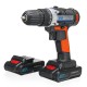 30V Cordless Rechargeable Power Drill Driver Electric Screwdriver with 2 Li-ion Batteries