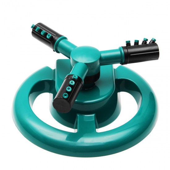 360 Degree Automatic Rotating Watering Revolving Sprinkler 3 Nozzle Irrigation System Lawn Watering 360 Degree Automatic Rotating Watering Revolving Sprinkler 3 Nozzle Irrigation System Lawn Watering