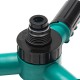 360 Degree Automatic Rotating Watering Revolving Sprinkler 3 Nozzle Irrigation System Lawn Watering